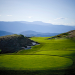 Image of tee boxes on the 17th hole at Tower Ranch Golf Club in Kelowna, BC